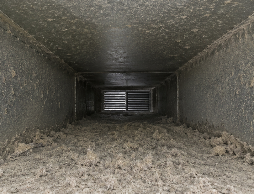 Air duct cleaning before and after
